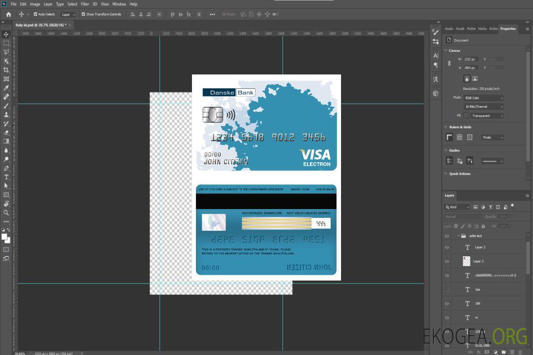 Carte électronique visa de la banque Danske de Finlande template Carte électronique visa de la banque Danske de Finlande template